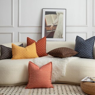 Foto 6 | Foto 6 | Fundas De Almohada Mandioo De Lino De Arpillera, 45 X 45 Cm, Paquete De 2 Unidades, Color Azul Oscuro - Venta Internacional.