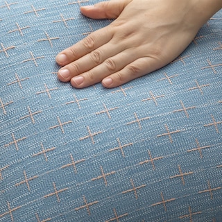Foto 4 | Foto 4 | Fundas De Almohada Mandioo De Lino De Arpillera, 40 X 40 Cm, Paquete De 2 Unidades, Color Azul - Venta Internacional.