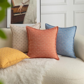 Foto 5 | Foto 5 | Fundas De Almohada Mandioo De Lino De Arpillera, 40 X 40 Cm, Paquete De 2 Unidades, Color Azul - Venta Internacional.