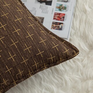 Foto 2 | Foto 2 | Fundas De Almohada Mandioo De Lino De Arpillera, 45 X 45 Cm, Paquete De 2, Color Marrón - Venta Internacional.