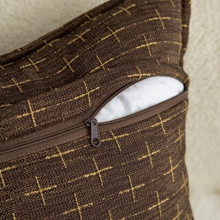 Foto 3 | Foto 3 | Fundas De Almohada Mandioo De Lino De Arpillera, 45 X 45 Cm, Paquete De 2, Color Marrón - Venta Internacional.