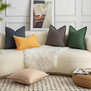 Foto 6 | Foto 6 | Fundas De Almohada Mandioo De Lino De Arpillera, 45 X 45 Cm, Paquete De 2 Unidades, Amarillas - Venta Internacional.