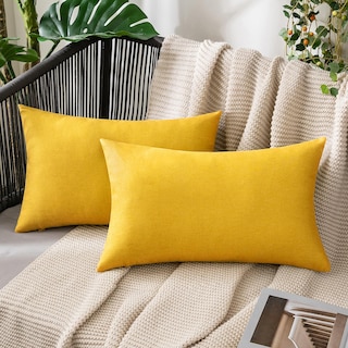Foto 1 | Foto 1 | Fundas De Almohada Miulee Impermeables De Lino Sintético Primaveral De 30 X 50 Cm - Venta Internacional.