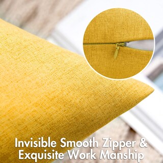 Foto 3 | Foto 3 | Fundas De Almohada Miulee Impermeables De Lino Sintético Primaveral De 30 X 50 Cm - Venta Internacional.
