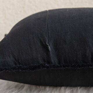 Foto 3 | Foto 3 | Fundas De Almohada Mandioo De Algodón Neutro Con Flecos De 45 X 45 Cm, Color Negro (2) - Venta Internacional.