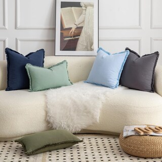 Foto 6 | Foto 6 | Fundas De Cojín Mandioo De Algodón Neutro Con Flecos De 45 X 45 Cm, 2 Unidades - Venta Internacional.