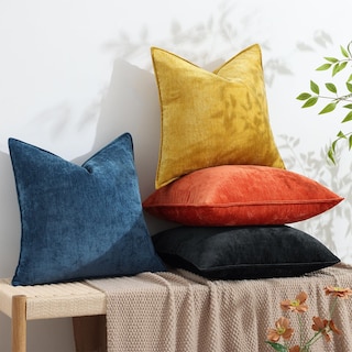 Foto 5 | Foto 5 | Fundas De Almohada Decoruhome Chenille, 22 X 22 Cm, Juego De 2 Unidades, Color Amarillo Mineral - Venta Internacional.