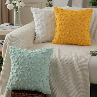 Foto 5 | Foto 5 | Juego De 2 Fundas De Almohada Dfxsz Para Primavera Y Verano, 50 X 50 Cm, Color Amarillo - Venta Internacional.