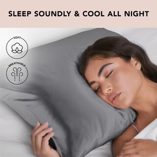 Foto 4 | Foto 4 | Funda De Almohada Kitsch Satinada Con Cremallera Para Hair & Skin Queen, 2 Unidades - Venta Internacional.