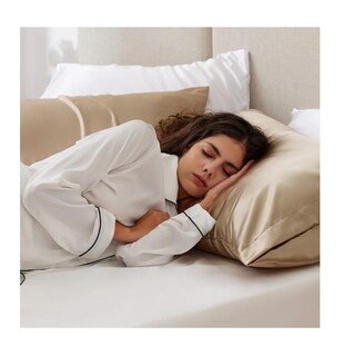 Foto 3 | Foto 3 | 2pz Fundas De Almohada Estandar De Satén Y Sedosas Cómodas Champagne
