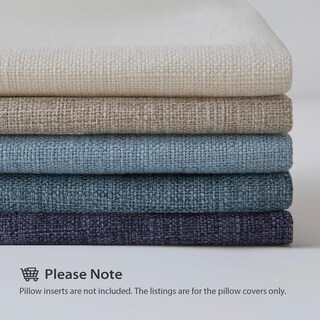 Foto 4 | Foto 4 | Fundas De Almohada Meekio De Lino Azul Pizarra 45 X 45 Cm Juego De 2 - Venta Internacional.