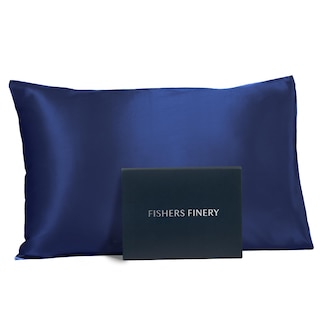 Foto 1 | Foto 1 | Funda De Almohada Fishers Finery Mulberry Silk 25 Mm Queen Navy - Venta Internacional.