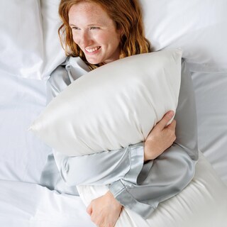 Foto 6 | Foto 6 | Funda De Almohada Fishers Finery 100% Seda De Morera Pura 25 Mm Plateada - Venta Internacional.