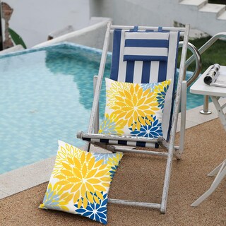 Foto 4 | Foto 4 | Fundas De Almohada Dfxsz Con Forma De Flor Amarilla Y Azul 45 X 45 Cm Juego De 2 - Venta Internacional.