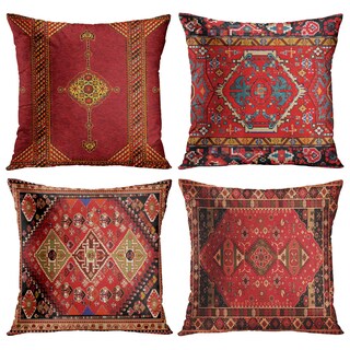 Foto 1 | Foto 1 | Juego De 4 Fundas De Almohada Britimes Geometric Kilim Moroccan De 40 X 40 Cm - Venta Internacional.