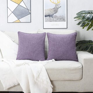 Foto 2 | Foto 2 | Fundas De Almohada Hpuk Linen 50 X 50 Cm Paquete De 2 Unidades Lavender Mist - Venta Internacional.