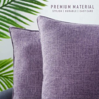 Foto 4 | Foto 4 | Fundas De Almohada Hpuk Linen 50 X 50 Cm Paquete De 2 Unidades Lavender Mist - Venta Internacional.