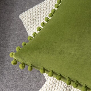Foto 2 | Foto 2 | Pack De 2 Fundas De Almohada Dezene Chartreuse 20 X 20 Cm Terciopelo - Venta Internacional.