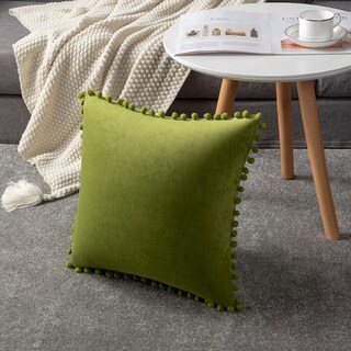 Foto 6 | Foto 6 | Pack De 2 Fundas De Almohada Dezene Chartreuse 20 X 20 Cm Terciopelo - Venta Internacional.