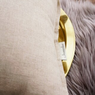 Foto 6 | Foto 6 | Fundas De Cojín Jeanerlor De Lino Y Algodón Natural Color Amarillo - Venta Internacional.