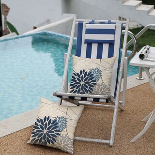 Foto 4 | Foto 4 | Fundas De Almohada Dfxsz Color Azul Y Gris Diseño Floral 40 X 40 Cm Juego De 2 Para Exteriores - Venta Internacional.
