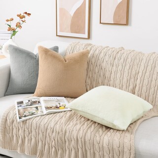 Foto 6 | Foto 6 | Fundas De Cojín Pallene De Piel Sintética De Felpa 45 72 X 45 72 Cm - Venta Internacional.