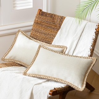 Foto 1 | Foto 1 | Funda De Almohada Phantoscope Farmhouse Tela De Arpillera 30 X 50 Cm Color Blanco Roto - Venta Internacional.