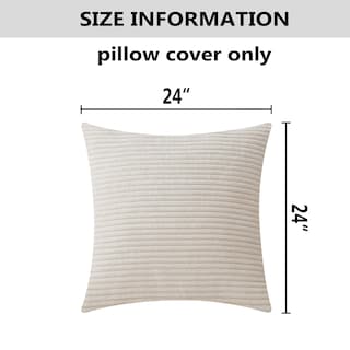 Foto 5 | Foto 5 | Fundas De Almohada Home Brilliant De Terciopelo A Rayas Pana 60 X 60 Cm - Venta Internacional.