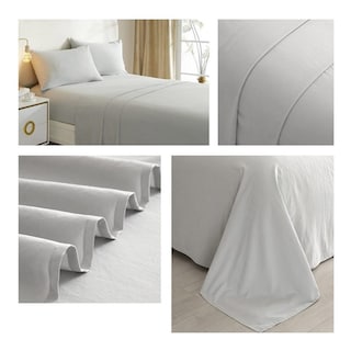 Foto 2 | Foto 2 | Juego De Sábanas Adomicilies De 2,5 Plazas (tamaño King), 144 Hilos, Color Gris - Venta Internacional.