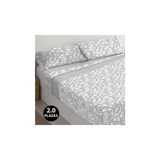 Foto 1 | Foto 1 | Juego De Sábanas Polar Sheaves Designs 2 Plazas Ponza Grey-s0131a - Venta Internacional.