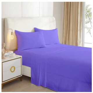 Foto 1 | Foto 1 | Juego De Sábanas Lisas Lila 1.5 Plazas 144 Hilos 50% Algodón/ 50% P - Venta Internacional.