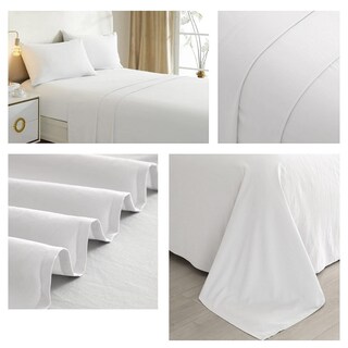 Foto 2 | Foto 2 | Juego De Sábanas Game Of White De 1,5 Plazas, 50% Algodón Y 50% Poliéster - Venta Internacional.