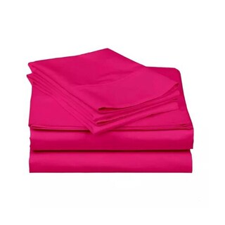 Foto 3 | Foto 3 | Juego De Sábanas Okaeri De 200 Hilos, 4 Piezas, Rosa, 2 Asientos - Venta Internacional.