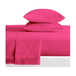 Foto 4 | Foto 4 | Juego De Sábanas Okaeri De 200 Hilos, 4 Piezas, Rosa, 2 Asientos - Venta Internacional.