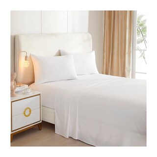 Foto 1 | Foto 1 | Juego de Sábanas Blancas Tamaño Queen Size de 144 Hilos - Venta Internacional