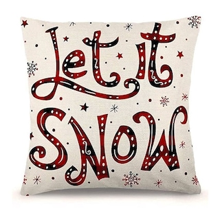Foto 2 | Foto 2 | Juego De Fundas De Almohada Navideñas De Lino Y Algodón De 45 X 45 Cm 4 Piezas - Venta Internacional