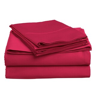 Foto 1 | Foto 1 | Juego de Sábanas color Burdeos 1,5 Cuadrados 144 Hilos - Venta Internacional