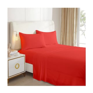 Foto 1 | Foto 1 | Juego de Sábanas Rojas King Size 144 Hilos - Venta Internacional