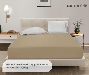 Foto 5 | Foto 5 | Sábana Bajera Ajustable Lane Linen Lane Linen, Doble, Elástica En 4 Direcciones - Venta Internacional.
