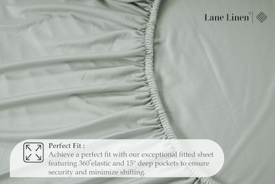 Foto 4 | Foto 4 | Sábana Bajera Lane Linen Lane Linen De Microfibra Totalmente Mineral - Venta Internacional.