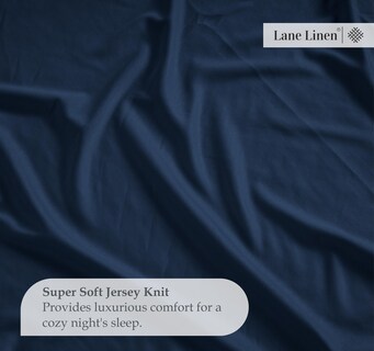 Foto 6 | Foto 6 | Sábana Bajera Lane Linen Lane Linen Twin Xl De Microfibra Azul Marino - Venta Internacional.