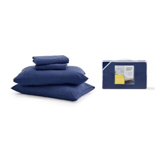 Foto 1 | Foto 1 | Juego de Sábanas de Microfibra King Size Nooz Azul 1 Juego de 4 Piezas