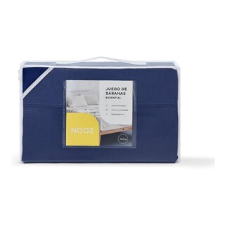 Foto 2 | Foto 2 | Juego de Sábanas de Microfibra King Size Nooz Azul 1 Juego de 4 Piezas