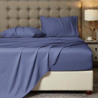 Foto 2 | Foto 2 | Juego De Sábanas Hyprest Blue Rayon Derivado Del Bambú Tamaño Queen - Venta Internacional.