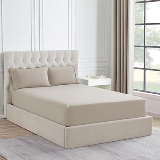 Foto 1 | Foto 1 | Sábana Bajera Ajustable De Franela Sweet Home Collection Twin Beige - Venta Internacional.