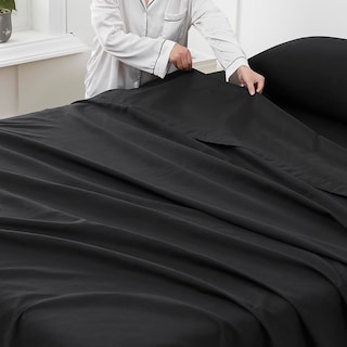 Foto 4 | Foto 4 | Sábana Encimera Sweet Home Collection, Tamaño King, Color Negro - Venta Internacional.
