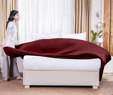Foto 6 | Foto 6 | Sábana Plana Utopia Bedding Queen, Suave Microfibra, Color Burdeos - Venta Internacional.