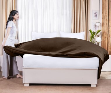 Foto 6 | Foto 6 | Sábana Plana Utopia Bedding Queen Brown, Suave Microfibra Cepillada - Venta Internacional.