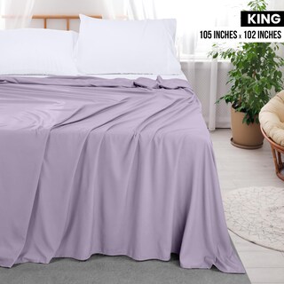 Foto 2 | Foto 2 | Sábana Plana Utopia Bedding, Suave Microfibra Cepillada, Tamaño King - Venta Internacional.