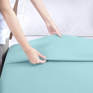 Foto 7 | Foto 7 | Sábana Plana Utopia Bedding Queen Spa De Microfibra Suave, Azul - Venta Internacional.